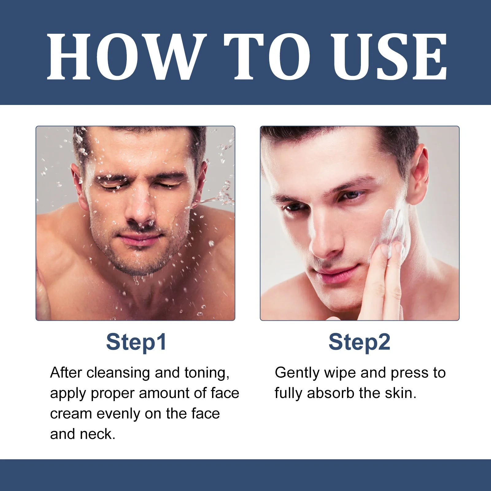 East Moon Men's Wrinkle Anti Aging Face Eye Cream- Adults Male Nature Skin Care Kit Moisturizing Whitening Facial Cream