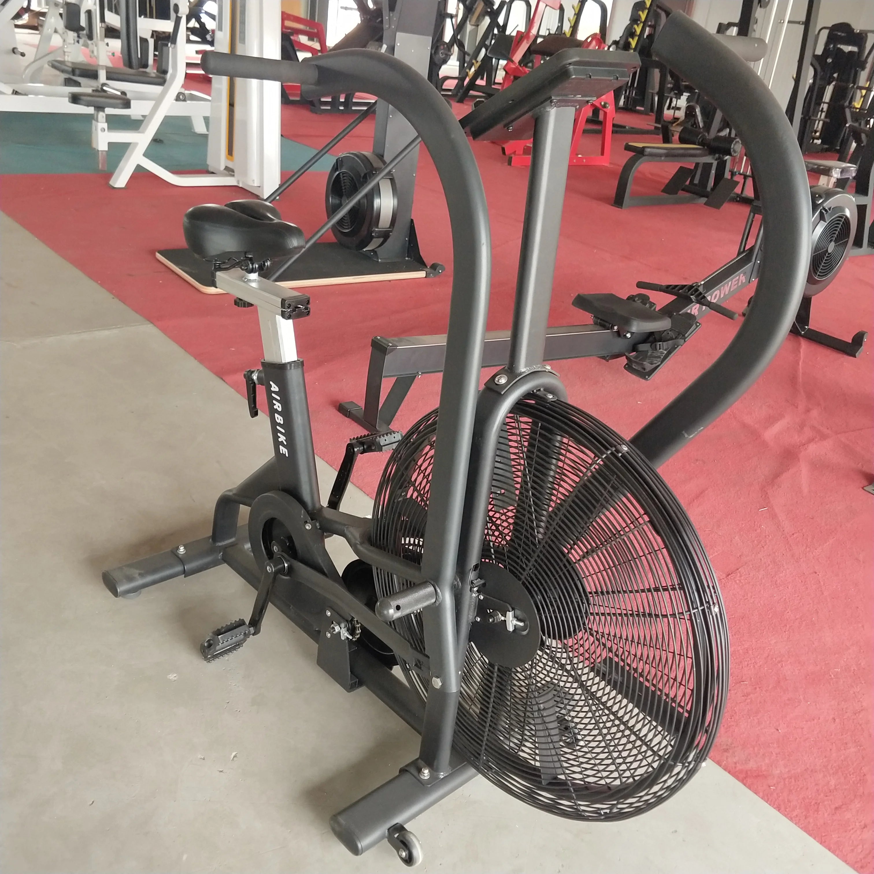 SRJOIN EOM New Commercial Silent Wind Resistance Anaerobic Exercise Bike