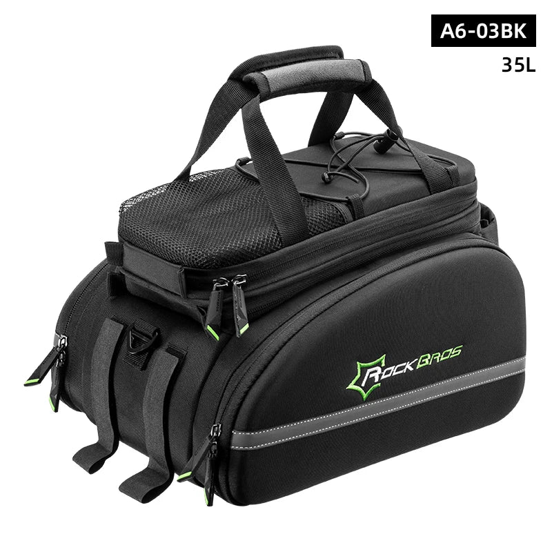 ROCKBROS Bicycle Carrier Bag -MTB Bike Bag Trunk Pannier Cycling Large Capacity Travel Bag,  Bicycle Rear Carrier