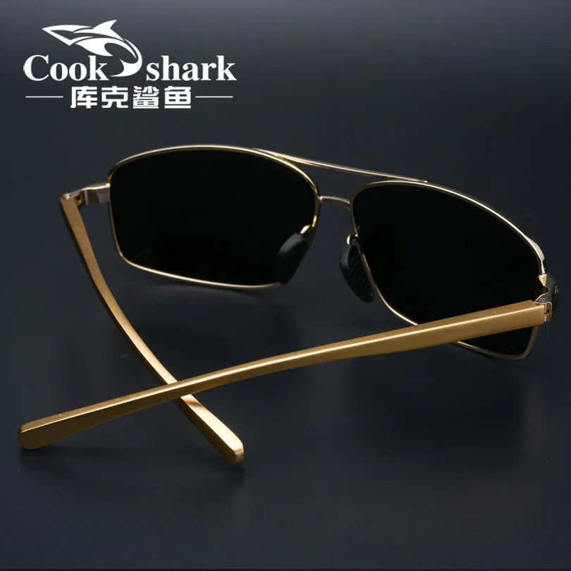 Cook Shark Changer Sunglasses- Men's Sunglasses Tidal Polarization Driver's Mirror Driving Night Vision Glasses