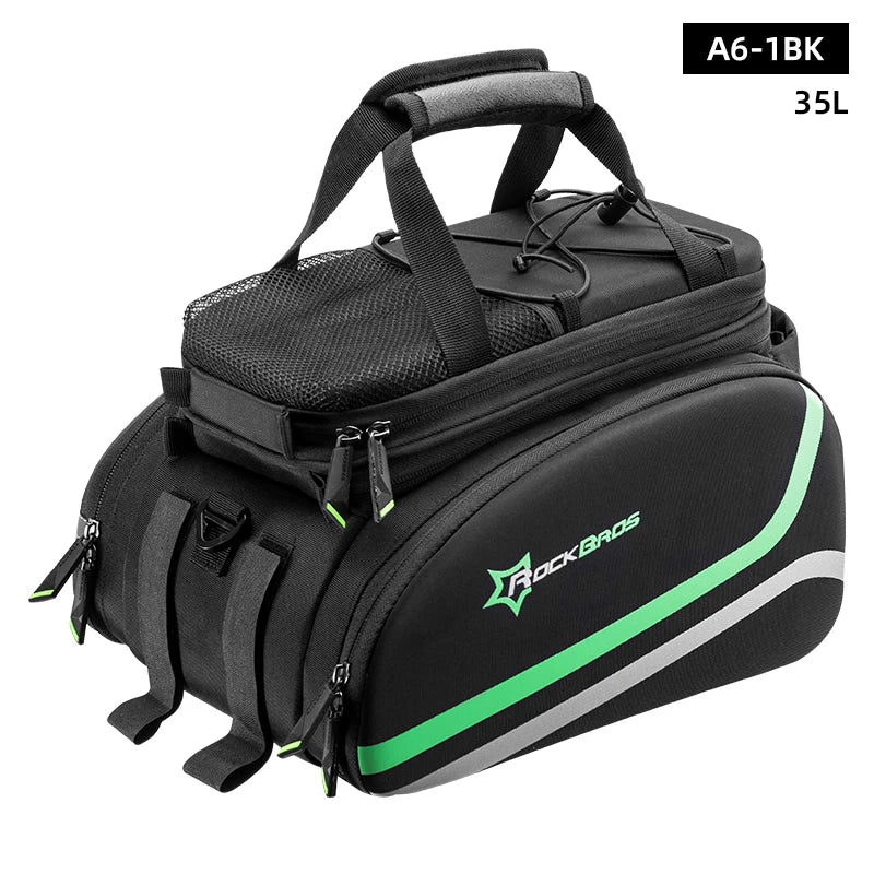 ROCKBROS Bicycle Carrier Bag -MTB Bike Bag Trunk Pannier Cycling Large Capacity Travel Bag,  Bicycle Rear Carrier