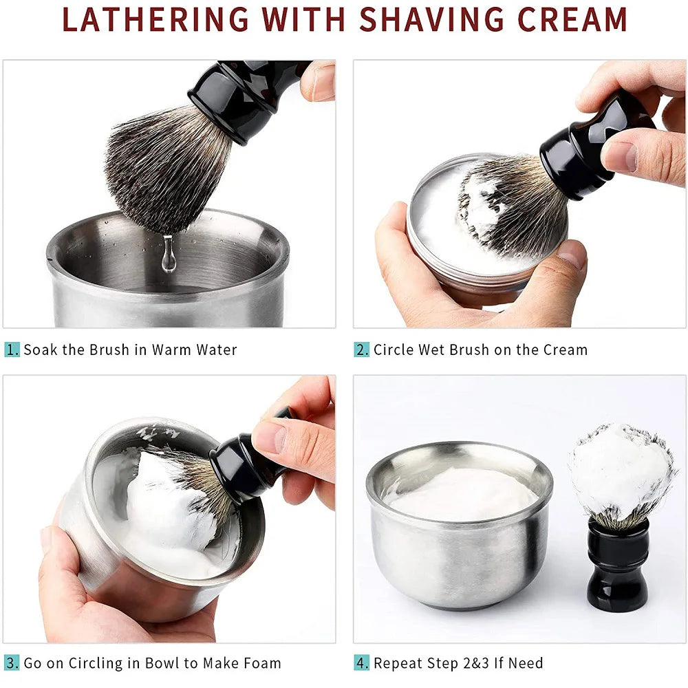 New 5.3OZ 150g Wet Lathering Shaving Body Sensitive Skin Cream for Men with Sandalwood Shea Nut Essential Oil