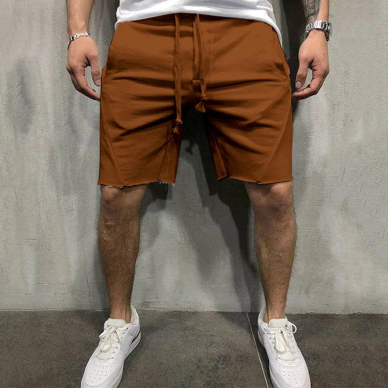 Solid Quick Drying Beach Sport Gym Shorts- Men`s Causal Running Jogging Shorts for Exercise Fitness & Workout Sweatpants and Beachwear