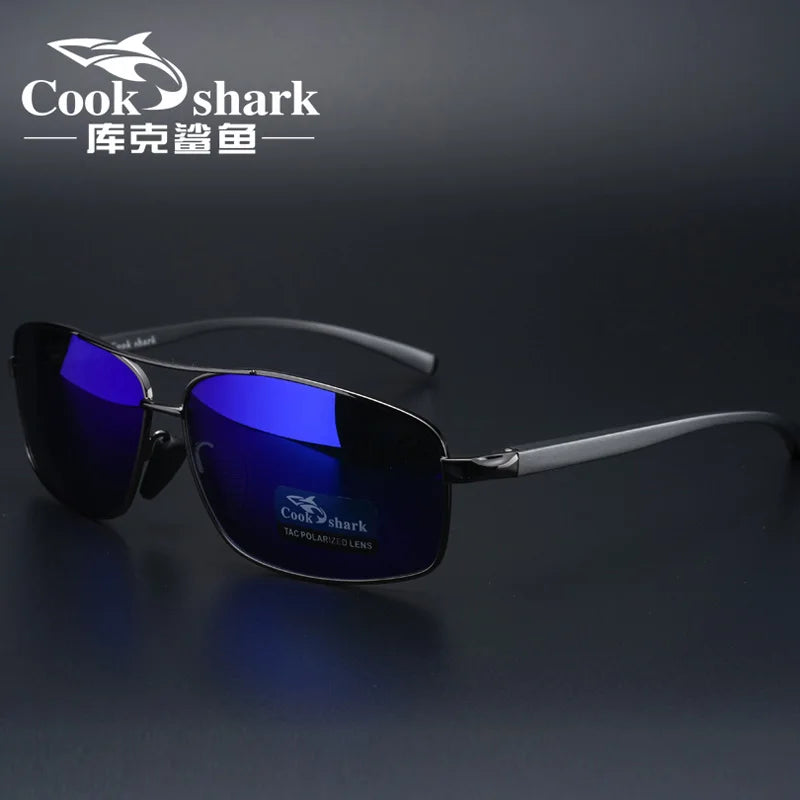 Cook Shark Changer Sunglasses- Men's Sunglasses Tidal Polarization Driver's Mirror Driving Night Vision Glasses