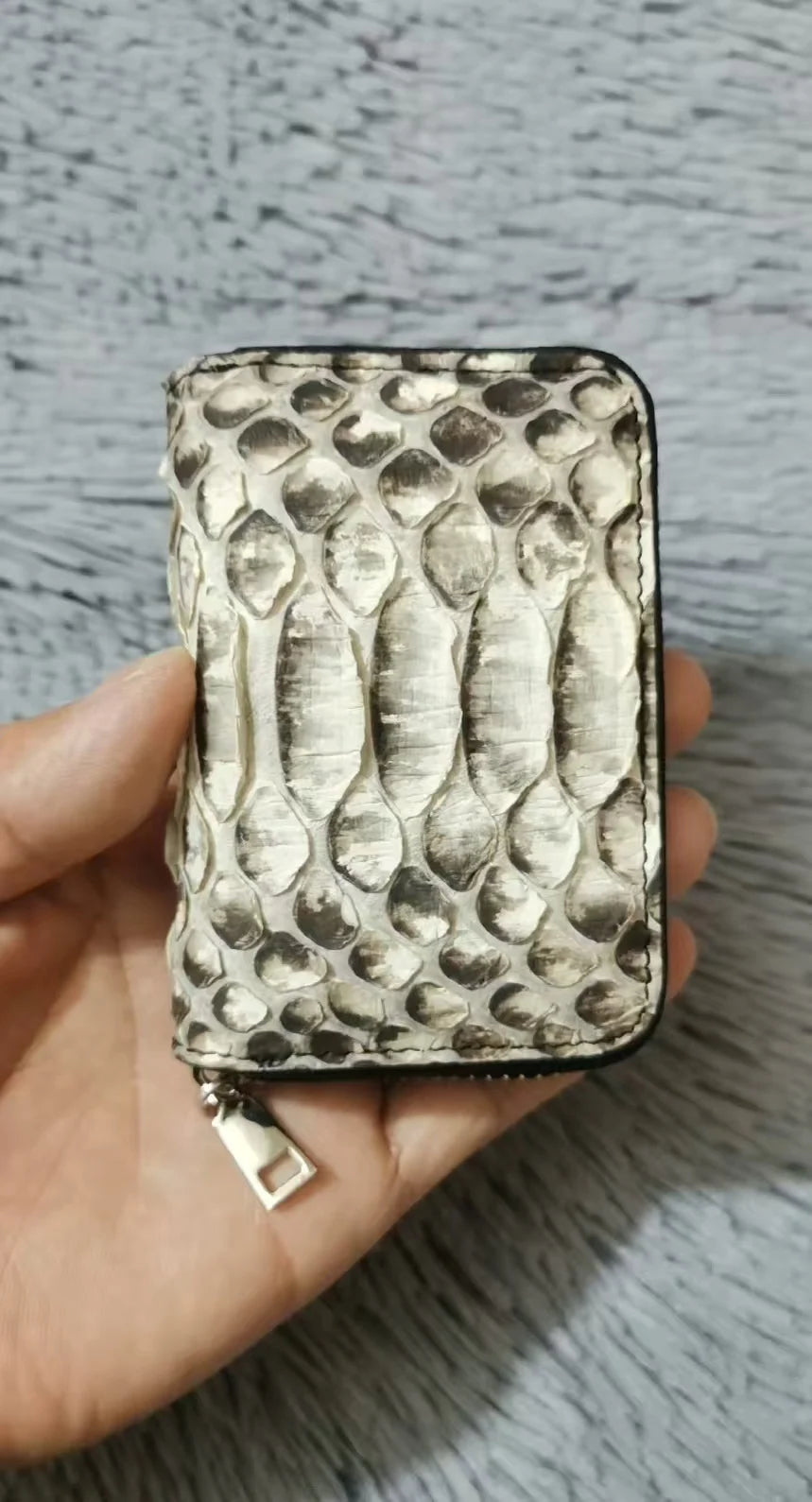 2025 New Designer Snake Leather Men's Card Holder- Genuine Leather Multi Card Slots Bag 45