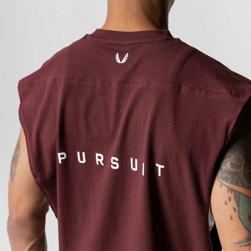 Men's Summer Cotton Casual Tank Top Gym Fitness Clothing- Sleeveless Shirt Bodybuilding Running Single Undershirt Workout Vest