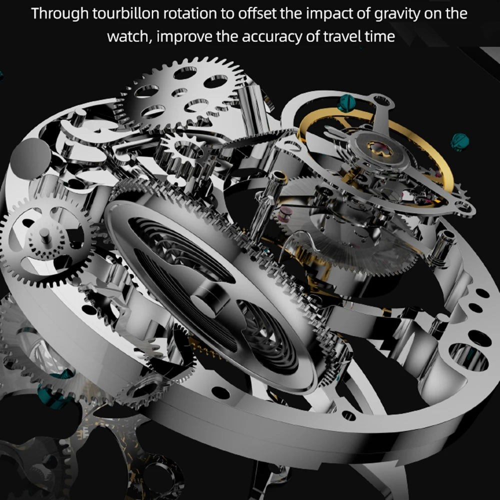 AESOP Men`s Mechanical Flying Tourbillon Movement Skeleton Watch- Men`s Luxury Clocks Diamond Waterproof 2025