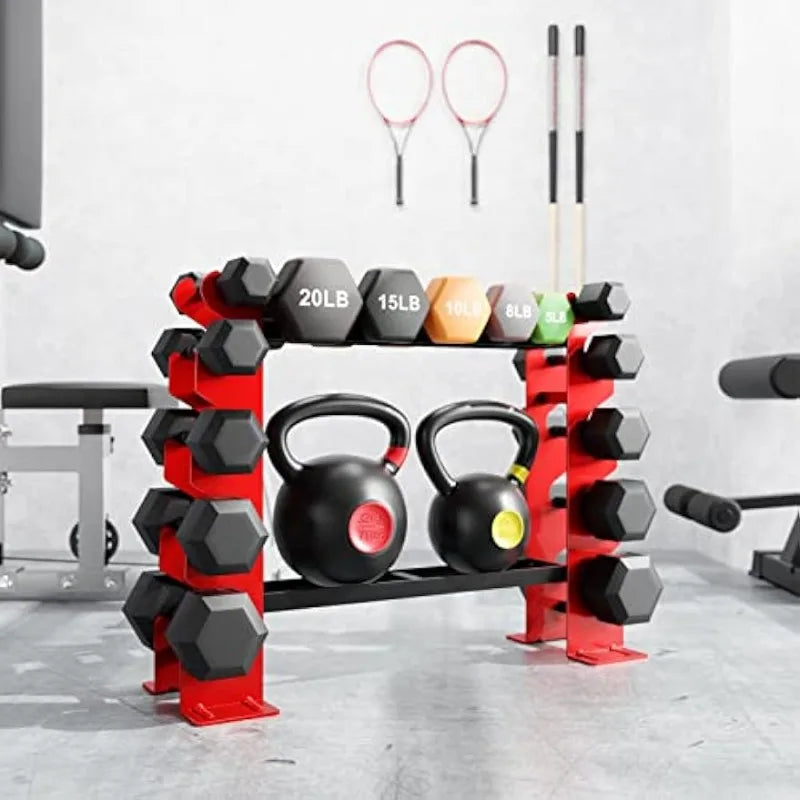 FISUP Weight Rack for Dumbbells, 450LBS Capacity Stand for Home Gym Strength Training - DeRae's Shop For Goods
