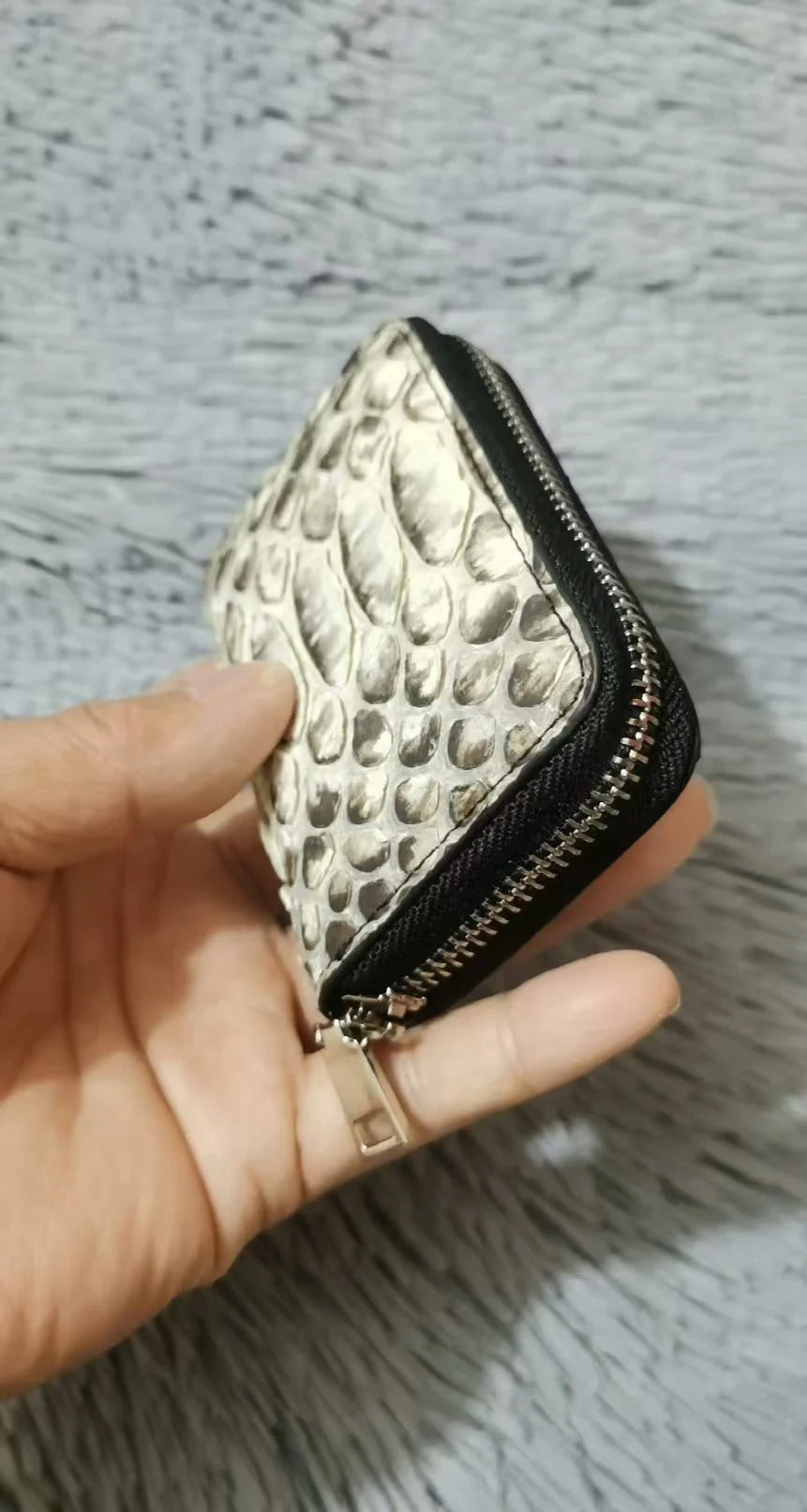 2025 New Designer Snake Leather Men's Card Holder- Genuine Leather Multi Card Slots Bag 45