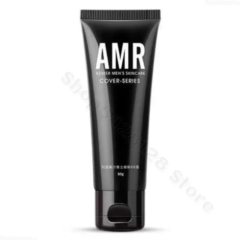 AMR Men's No-Makeup Cream- Refreshing Cream Concealer Modify Skin Isolate Acne Marks, Brightening No-Makeup Cream 50g
