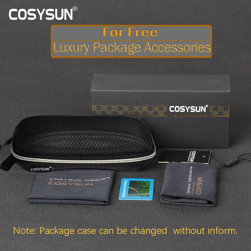 Cosysun Night Vision Driving Glasses -Men`s Night Driver Goggle Sunglasses for Night Vision with Lens Aluminum Alloy.