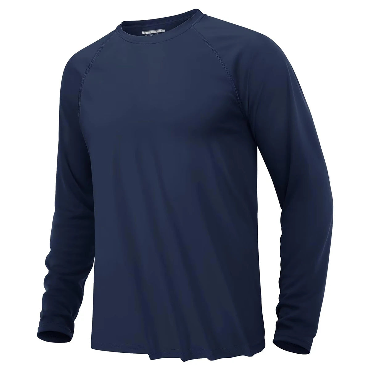 TACVASEN UV Shirt Men's O-Neck Long Sleeve UPF 50+ Sun Protection T-Shirt -Quick Dry Sports Tee Hiking Fishing Outdoors Pullovers
