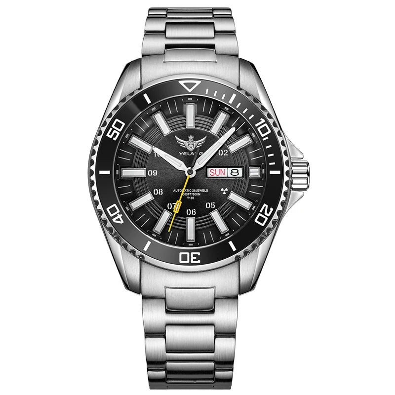 Yelang V1032-1 Automatic Movement Men`s Watch- 300m 30Bar Waterproof Dive Watches for Men Luminous 44MM