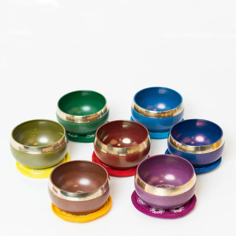 Handmade Singing Bowl Set, Tibetan Quartz Bowl, Spiritual Instruments, Shaving Selenite, Nepal Copper, Meditate