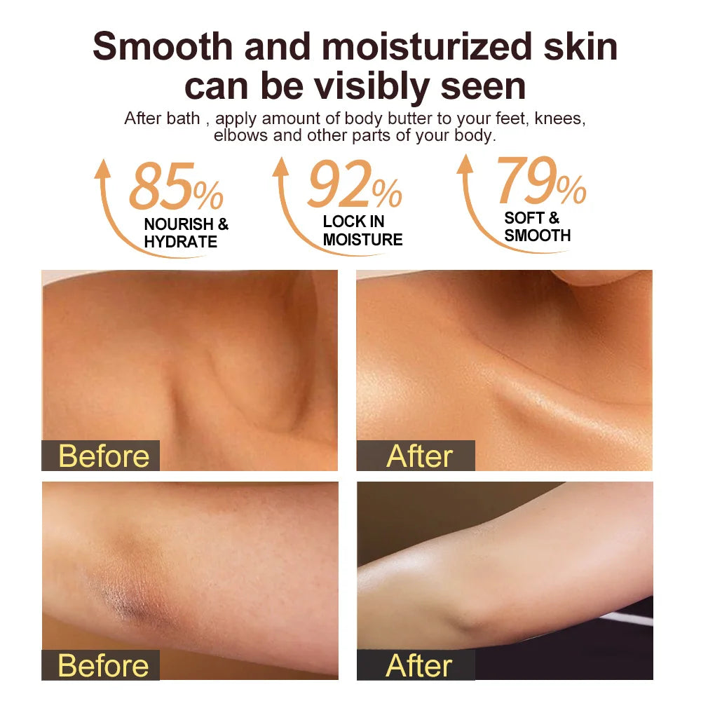 Shea Body Butter Deep Hydration Moisturizer Cream for Rough Dry Skin and Daily Use - DeRae's Shop For Goods