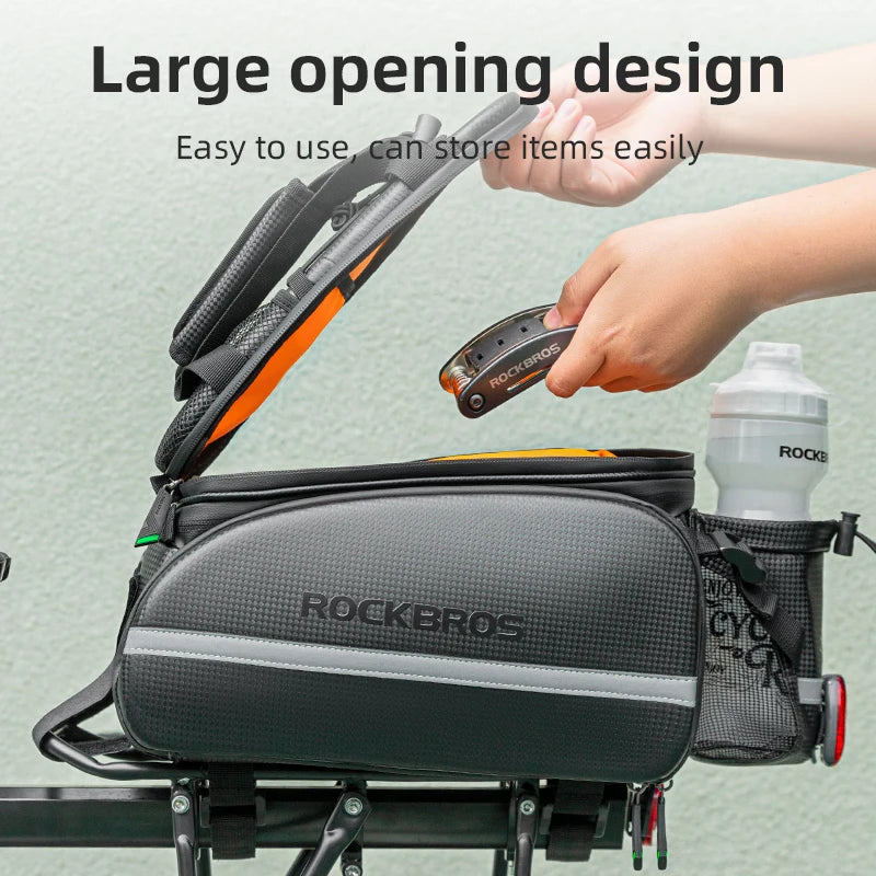 ROCKBROS Bicycle Carrier Bag -MTB Bike Bag Trunk Pannier Cycling Large Capacity Travel Bag,  Bicycle Rear Carrier