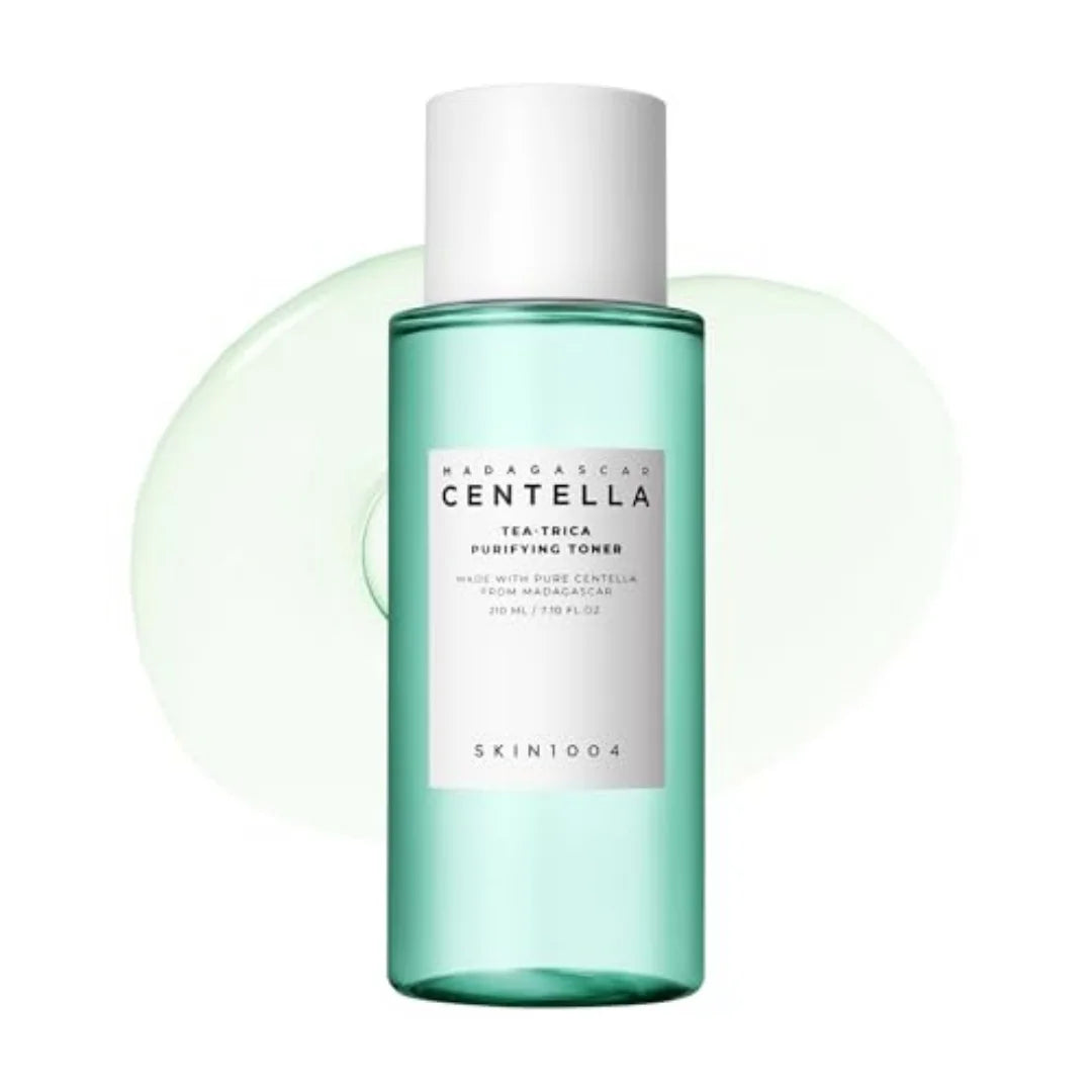 SKIN1004 Tea-Trica Purifying Toner 210ml- Madagascar Centella Asiatica Pore Care Sebum Control Blackhead Remover Korean Skin Care