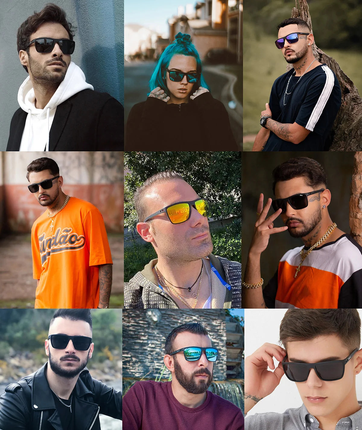 ZENOTTIC Polarized Sunglasses for Men- Shades Lightweight TR90 Frame UV400 Protection Square Outdoor Trave Driving Eyewear.