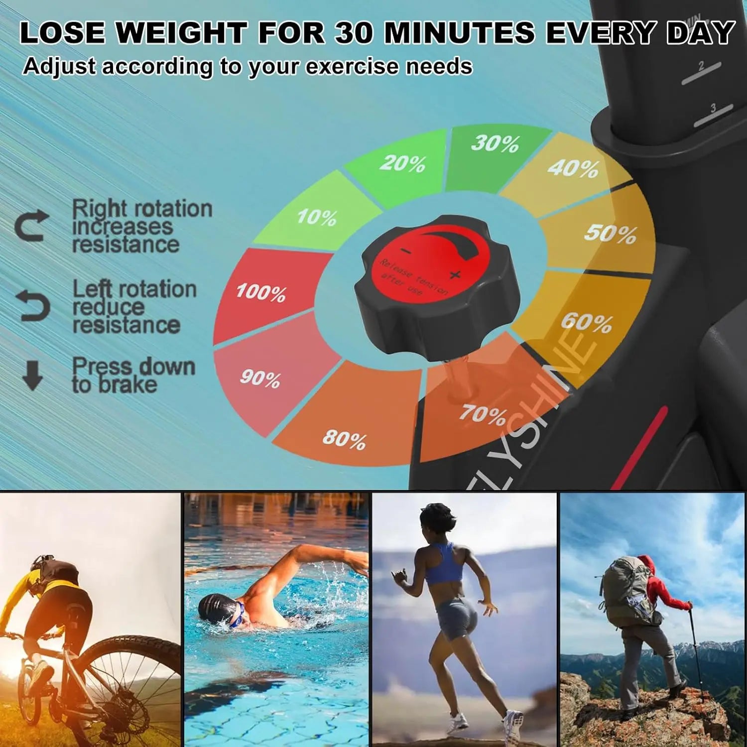 Exercise Bike Stationary- Exercise Bike for Home Indoor Cycling , Cardio Gym Workout Bike with iPad Mount & LCD Moni.