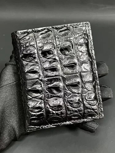 New Designer Crocodile Leather Men Wallets- Business Genuine Leather Men`s Money Bag Leisure Brown Card Holder Purse 45