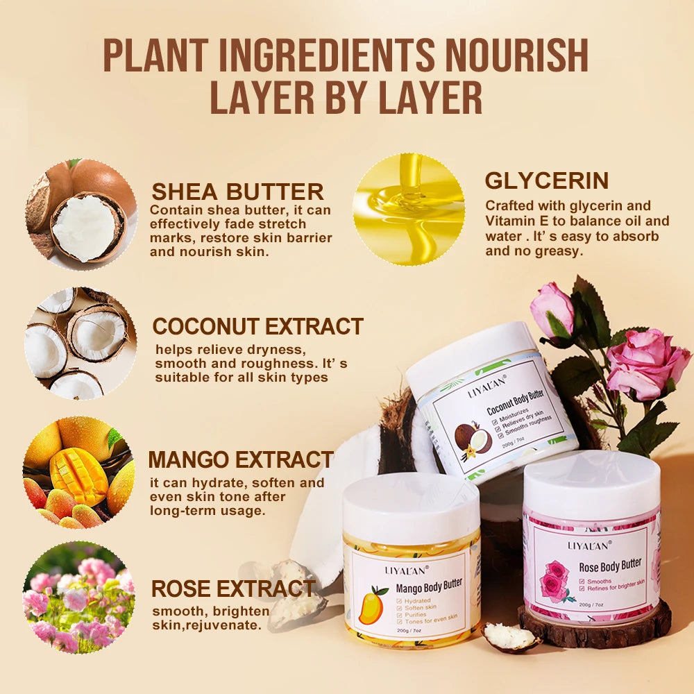 Shea Body Butter Deep Hydration Moisturizer Cream for Rough Dry Skin and Daily Use - DeRae's Shop For Goods