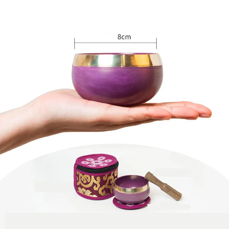 Handmade Singing Bowl Set, Tibetan Quartz Bowl, Spiritual Instruments, Shaving Selenite, Nepal Copper, Meditate