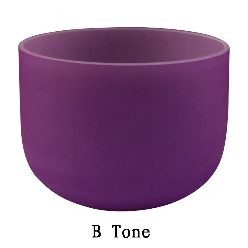 Colorful Crystal Singing Bowl- Buddha Large Tibetan Bowls Yoga Meditation Massage Sound Healing Instrument Handmade Percussion