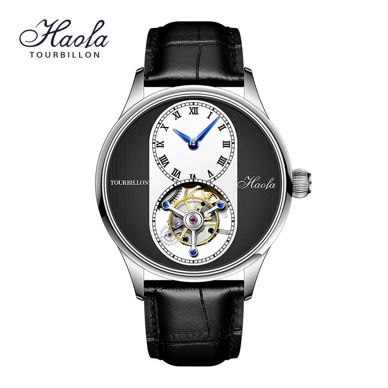 Haofa Flying Tourbillon Men`s Watch- Sapphire Manual Mechanical Movement Watches for Men, Luxury Business Casual Waterproof 1025