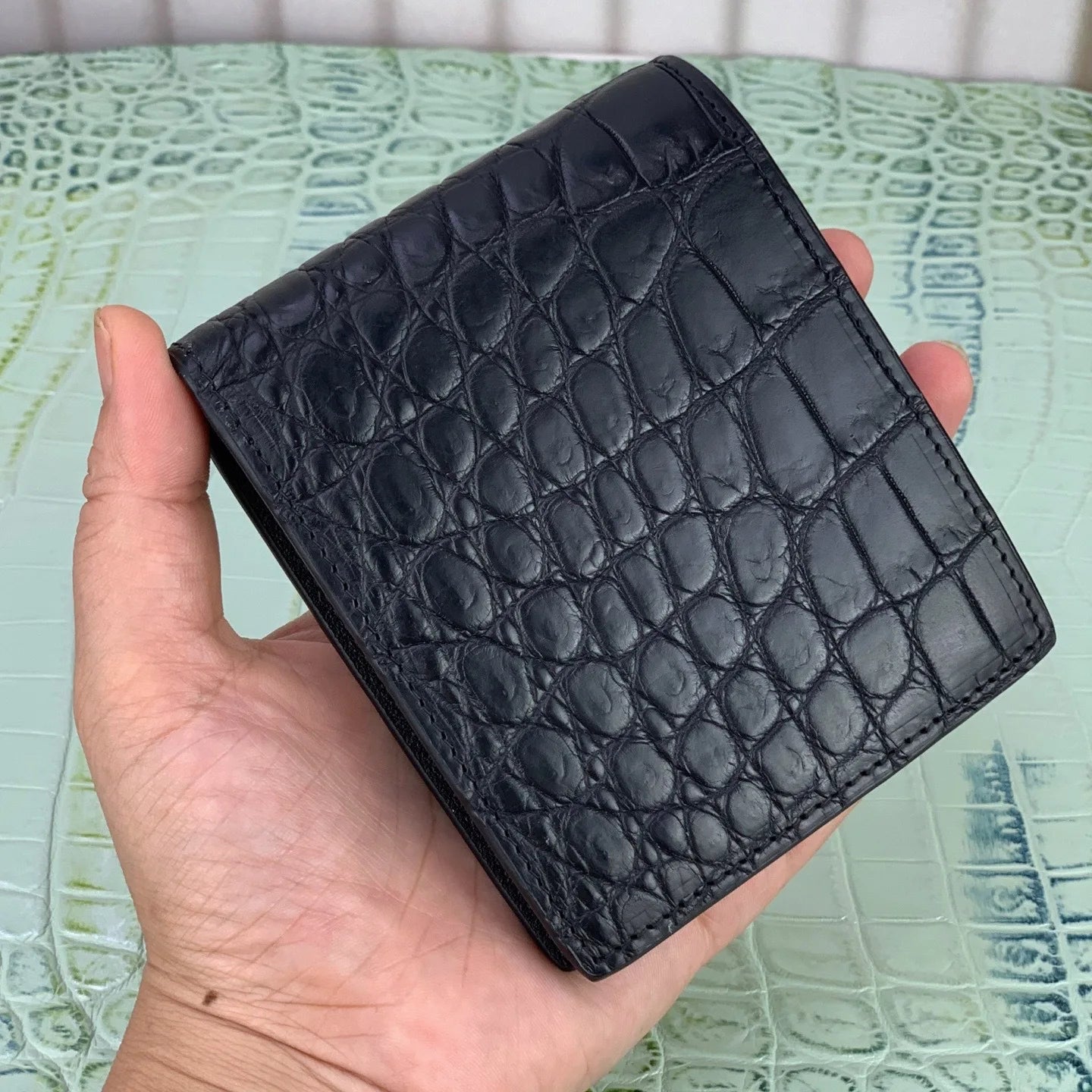 2025 Himalaya White Crocodile Leather High-End Men's Wallet -Genuine Leather Anti-theft Brush Pocket Short Wallet 45