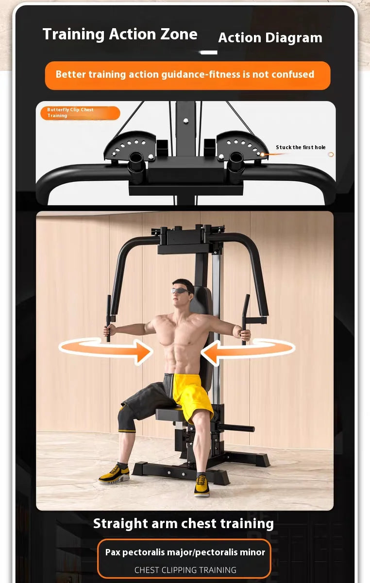 SRHXQ Fitness Equipment- Multi functional Combination Exercise Equipment Gym Strength Comprehensive Trainer Single Station