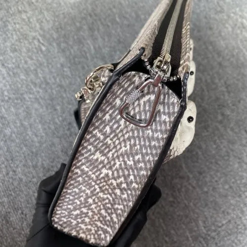 New Snake Leather Men's Clutch Bag -Business Large Capacity Envelope Bag , Leisure Real Leather Clutch For Man