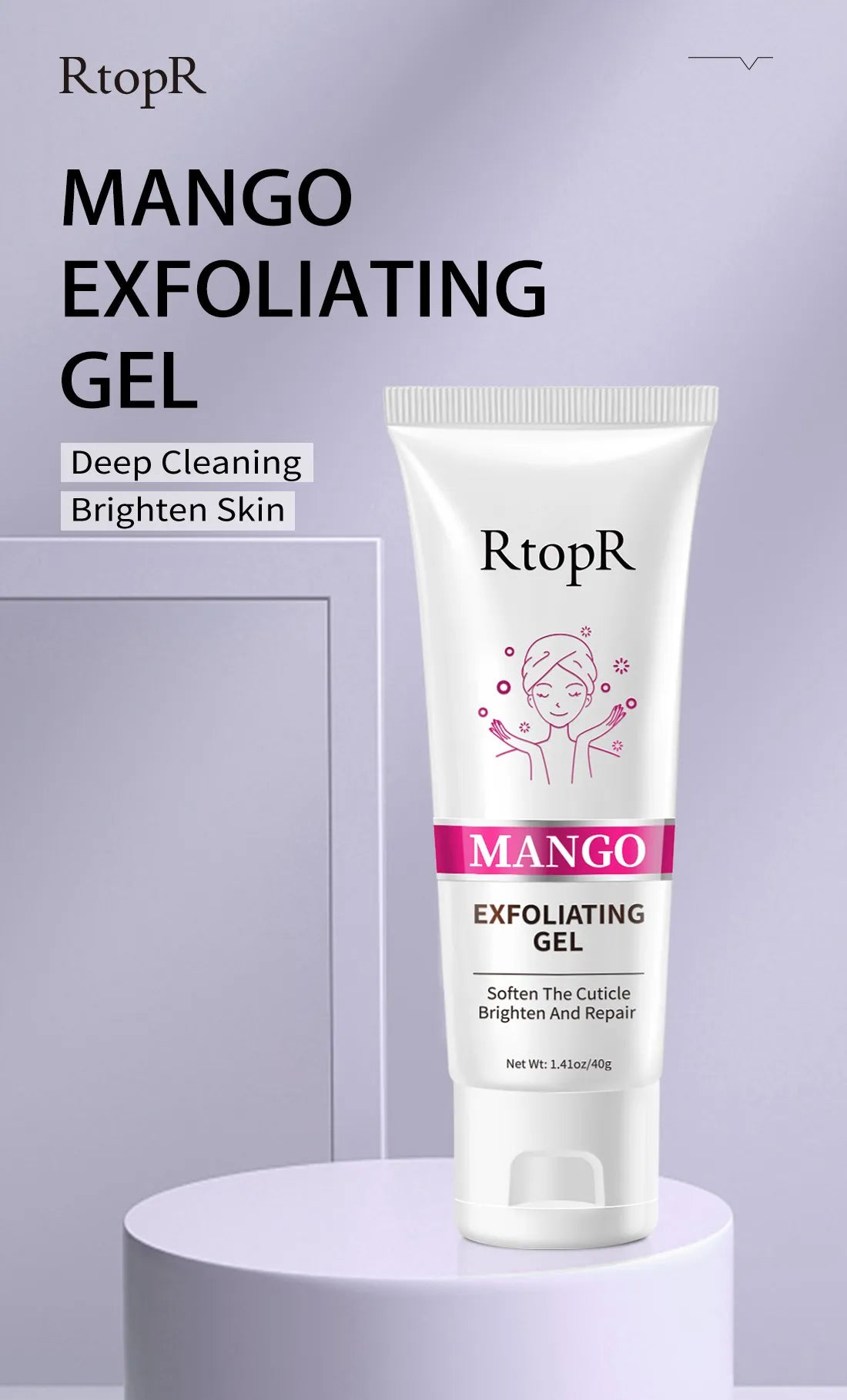 Mango Exfoliating Whitening Moisturizer Facial Gel Scrub Cleaner - DeRae's Shop For Goods