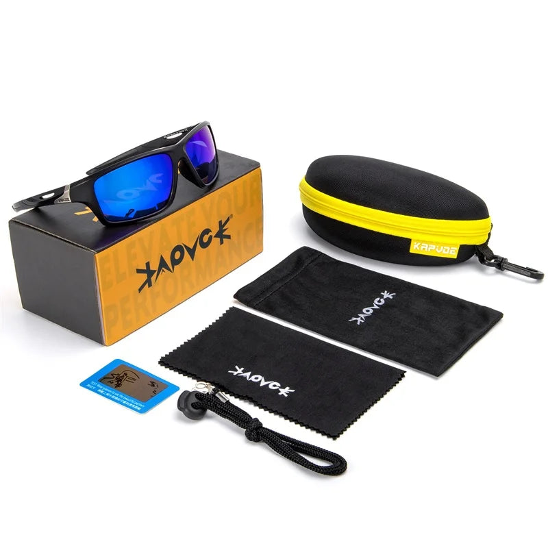 Kapvoe Polarized Sunglasses- Classic Sunglasses Fashion Men`s Cycling Glasses UV400 Outdoor Eyewear, Fishing and Driving Glasses