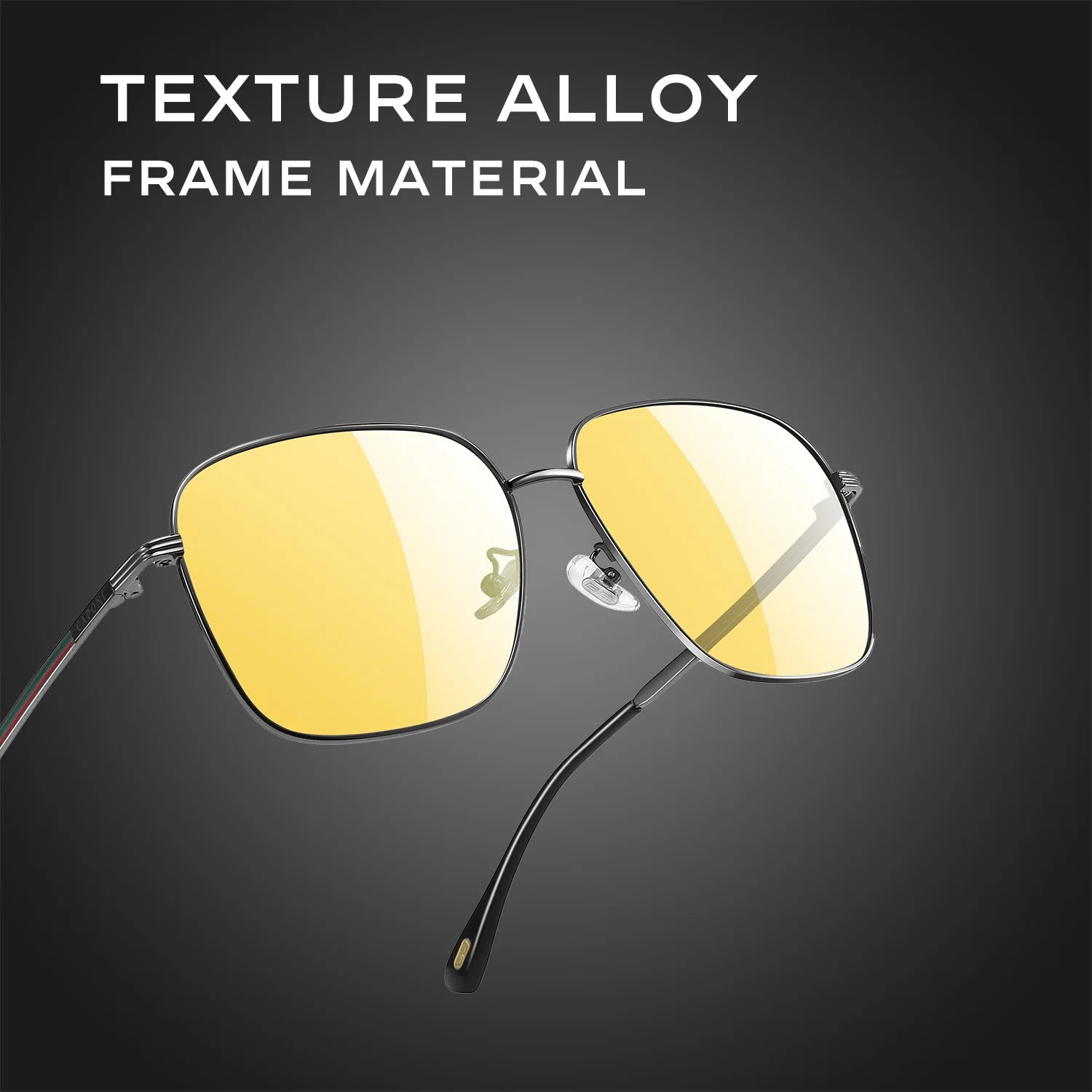 CAPONI Day Night Vision Sunglasses For Men- Photochromic Brown Driving Yellow Sun Glasses Original Design UV400 Eyewear BSYS23031