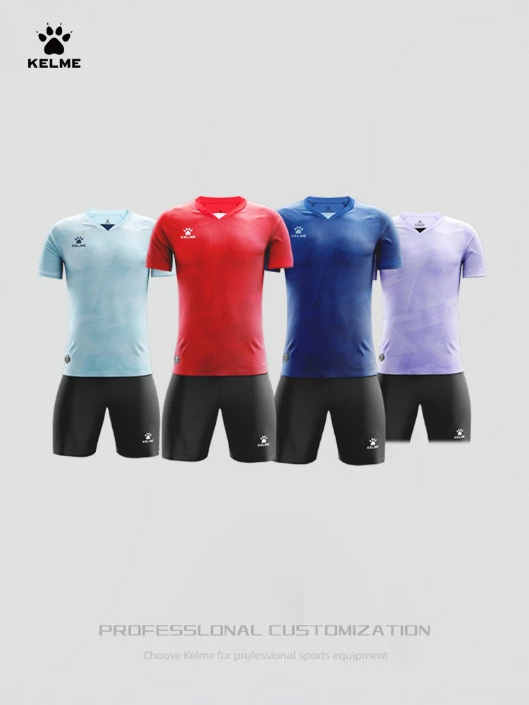 KELME Sports T-Shirt Football Training Set Short-Sleeved Casual Outdoor Running Fitness Breathable Tops