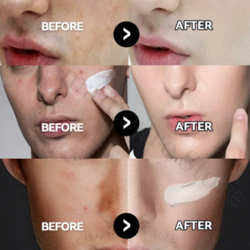 MANCODES Men's Toning BB Waterproof Hyaluronic Acid Moisturizing Face Cream with Oil Control Concealer for Brightening Skin