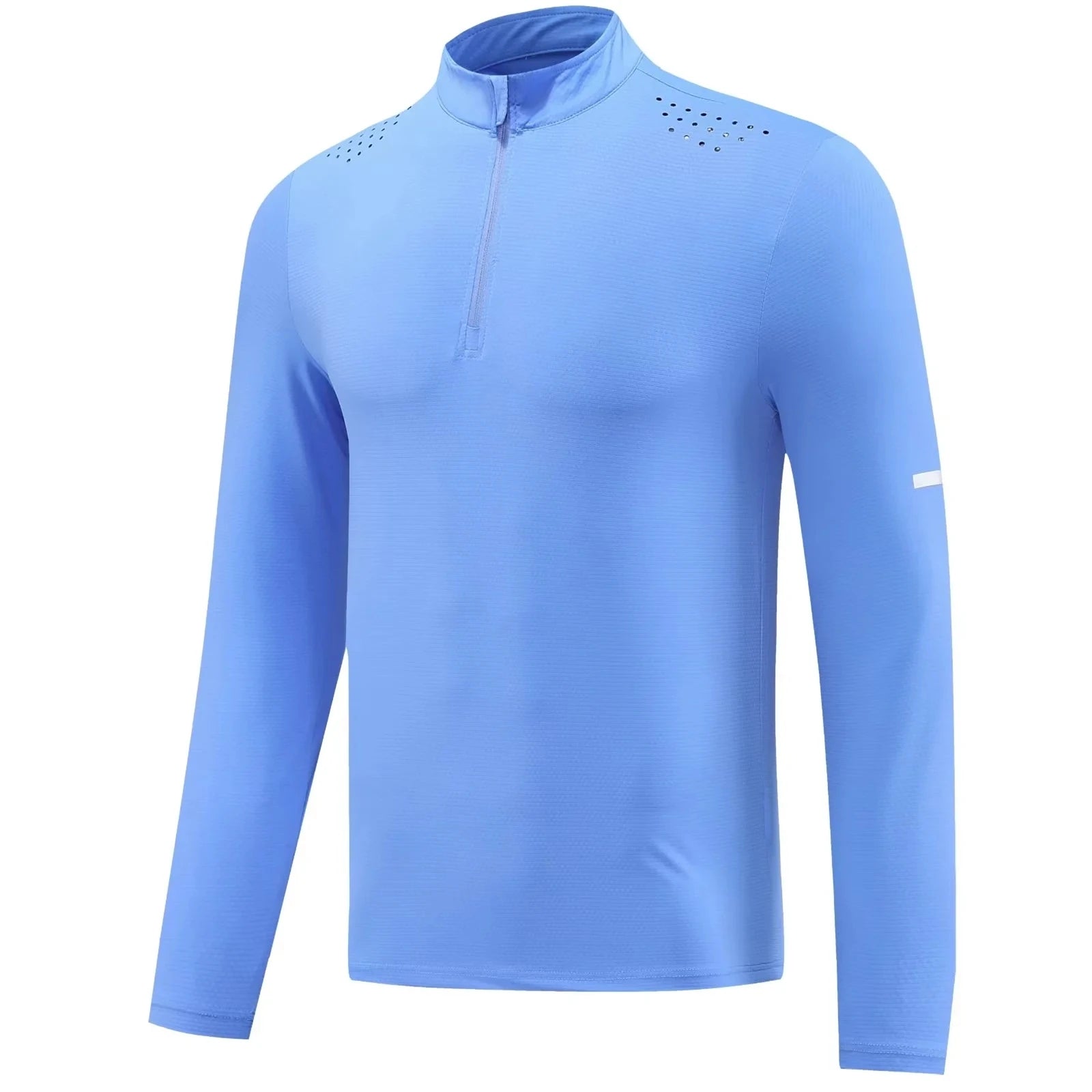 Men`s Athletics Top Running Shirts- Long Sleeve Reflective Men's Basketball Sports Gym Fitness Clothing -Quick Drying Breathable