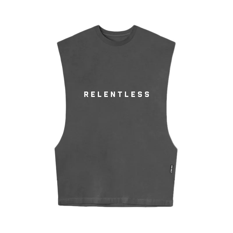 Men's Summer Cotton Casual Tank Top Gym Fitness Clothing- Sleeveless Shirt Bodybuilding Running Single Undershirt Workout Vest