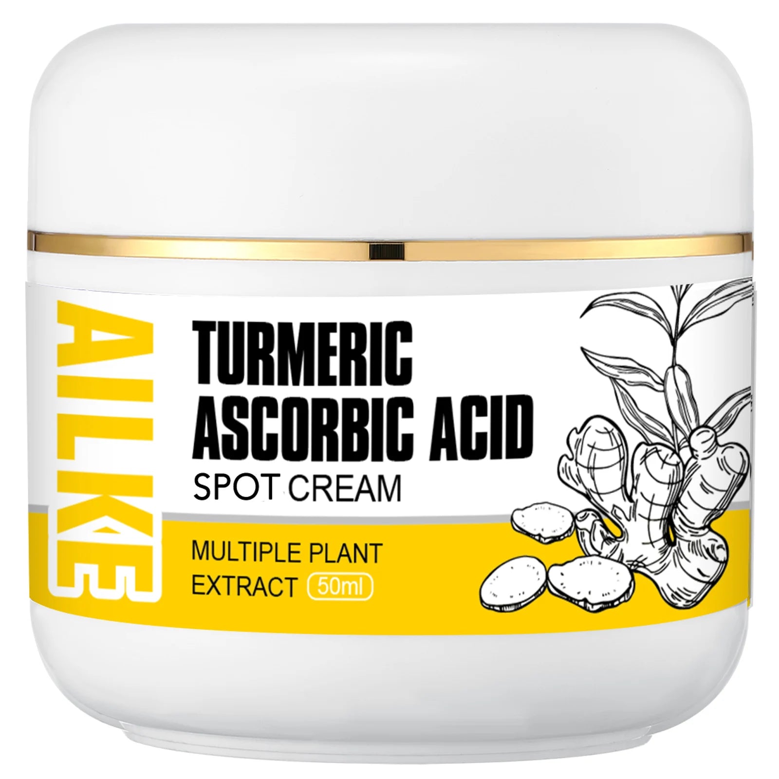 AILKE Organic Turmeric Skin Care Set, Brighten, Cleaning Skin, Reduce Acne, Whiten, Even Skin Tone, Improve Dry Skin-Unisex