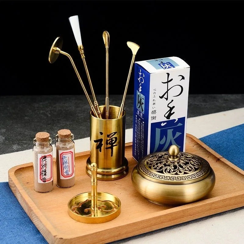 Incense Burner Set Aromatherapy Production Kit- Agarwood Sandalwood Incense Seal Mold for Yoga Meditation and Home Use.