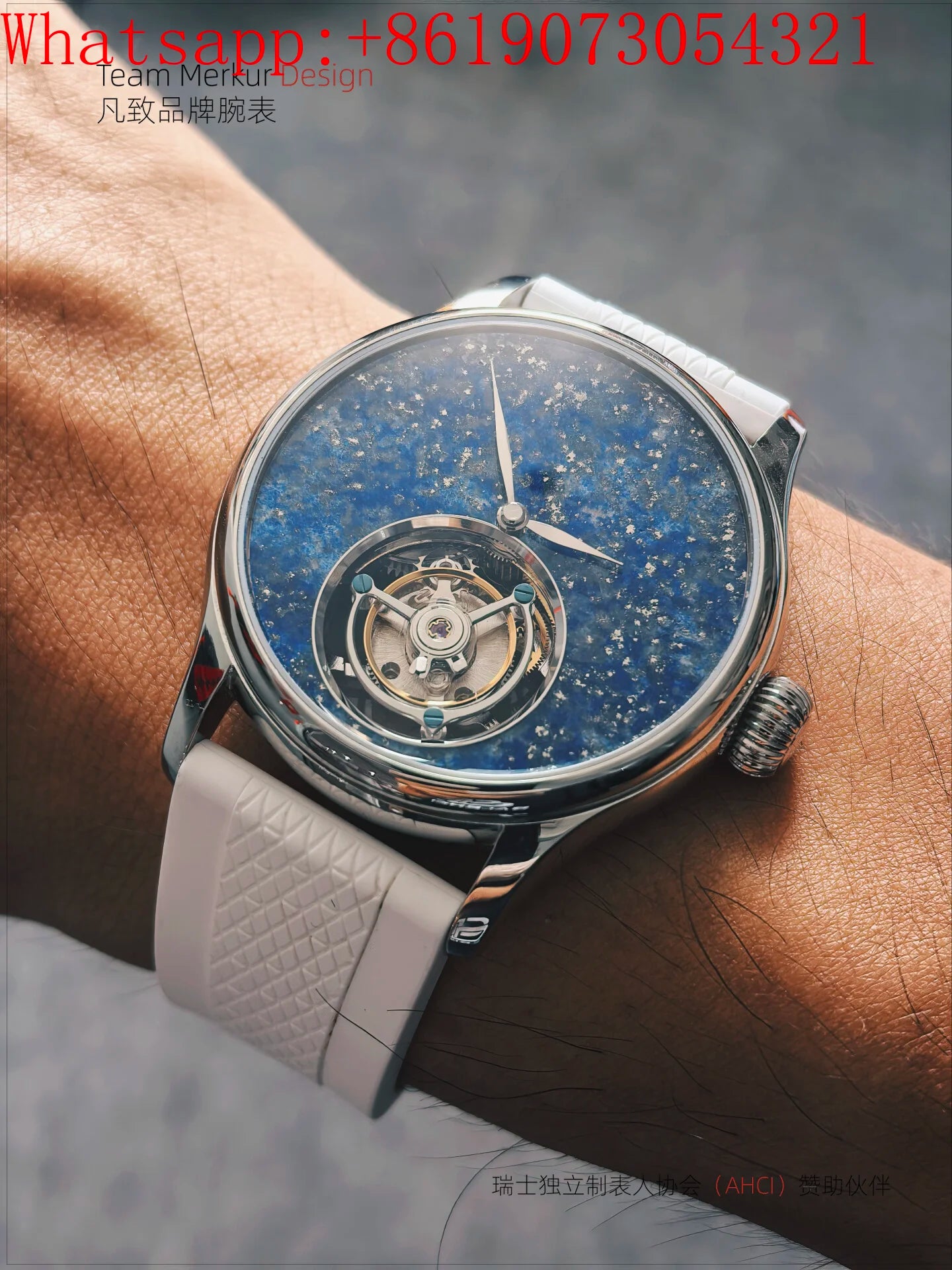 Customized 42mm Formal Light Luxury Business Tourbillon Manual Mechanical Watch for Men.