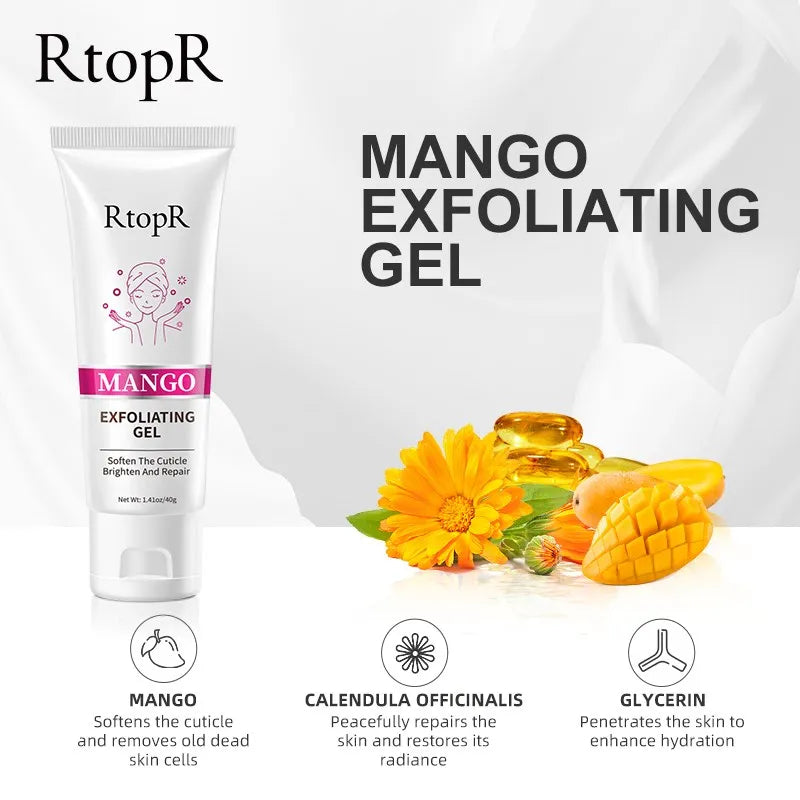 Mango Exfoliating Whitening Moisturizer Facial Gel Scrub Cleaner - DeRae's Shop For Goods